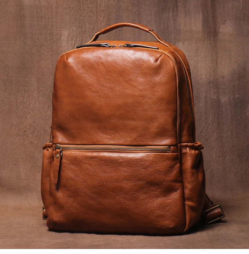 Genuine Leather Laptop Backpack