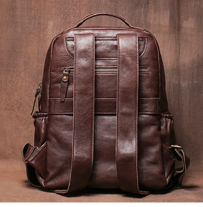 Genuine Leather Laptop Backpack