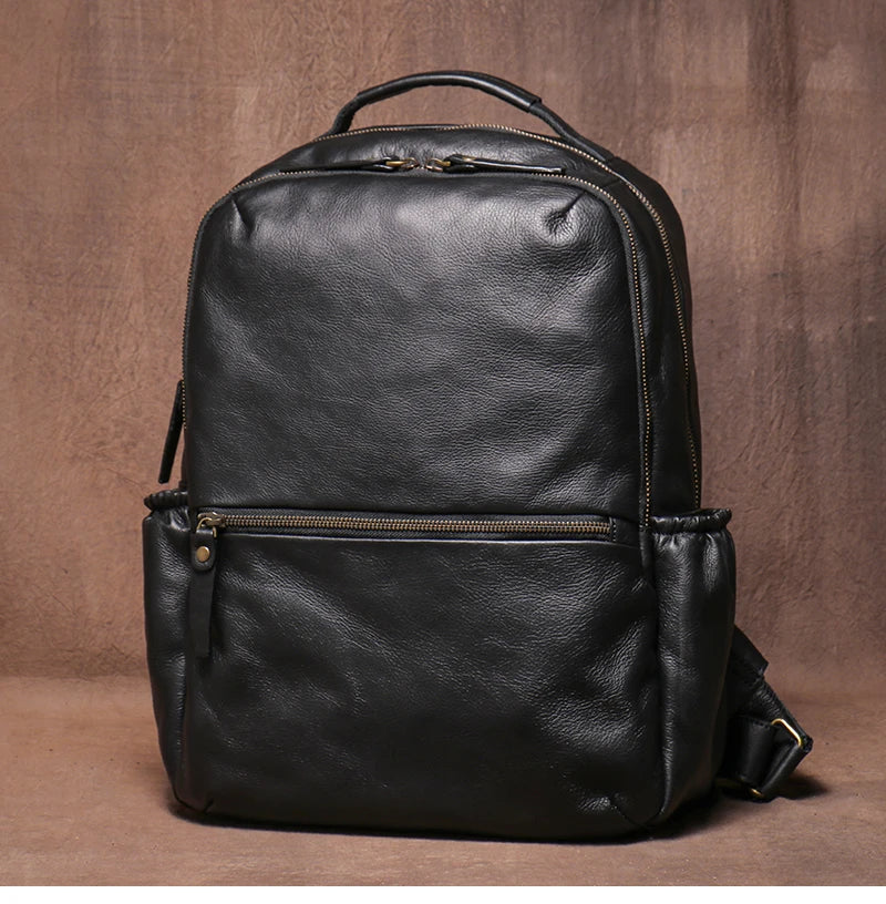 Genuine Leather Laptop Backpack