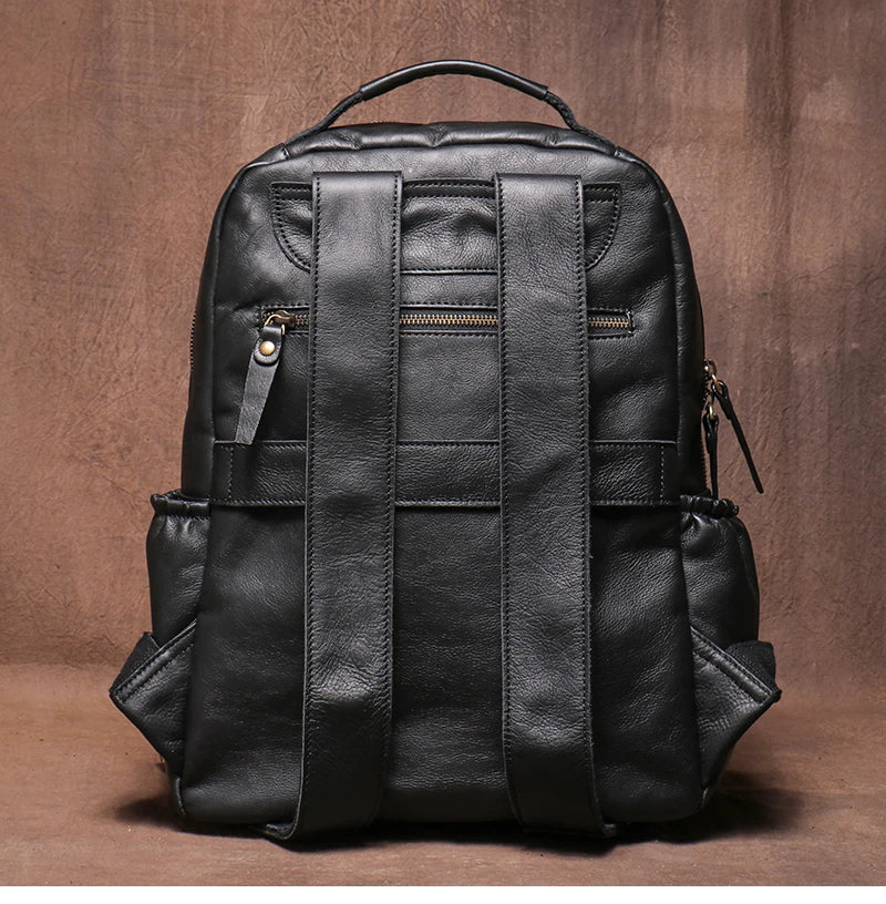 Genuine Leather Laptop Backpack