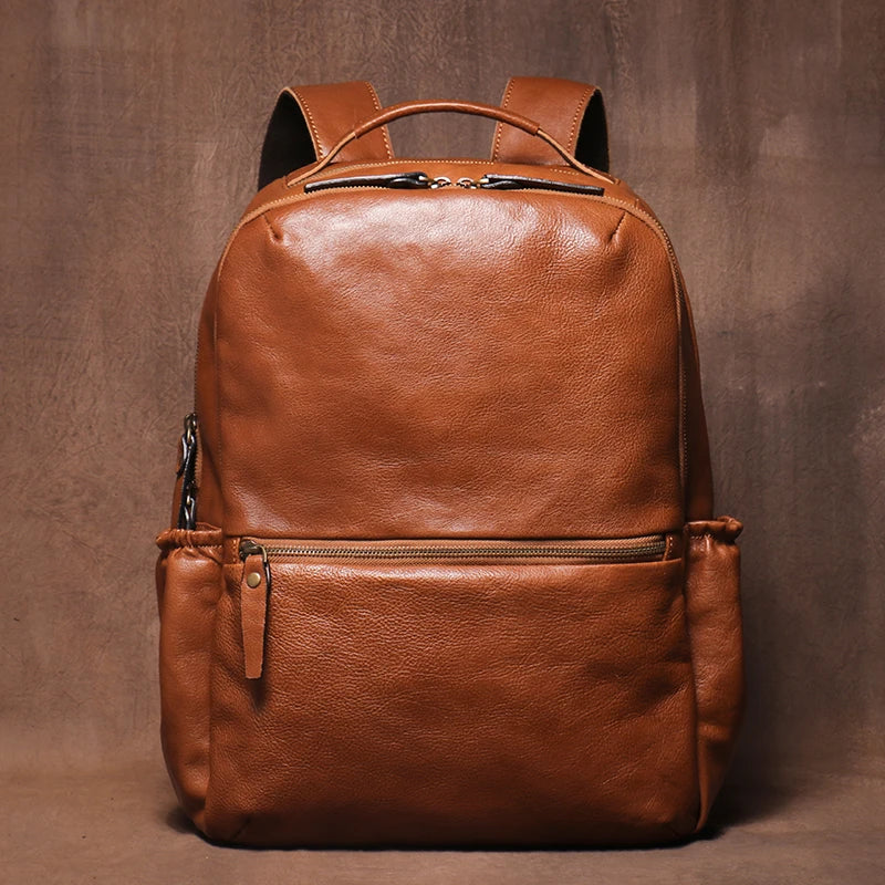 Genuine Leather Laptop Backpack