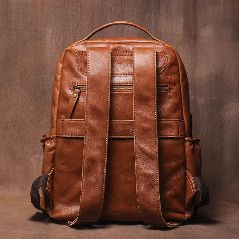 Genuine Leather Laptop Backpack