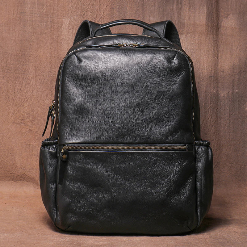 Genuine Leather Laptop Backpack