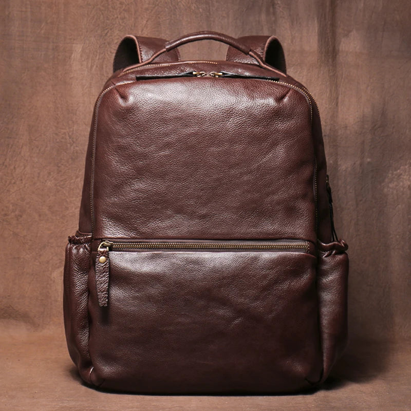 Genuine Leather Laptop Backpack