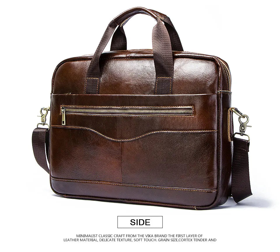 Genuine Leather Laptop Briefcase