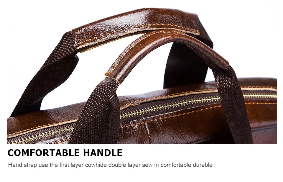 Genuine Leather Laptop Briefcase