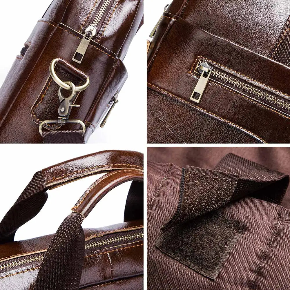 Genuine Leather Laptop Briefcase