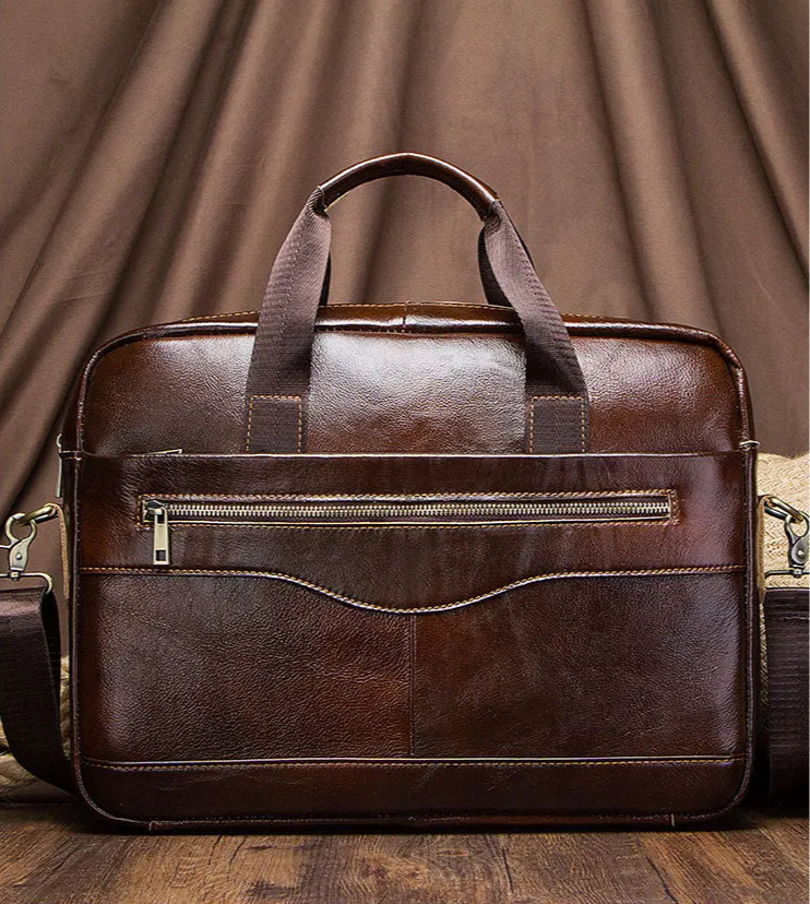 Genuine Leather Laptop Briefcase