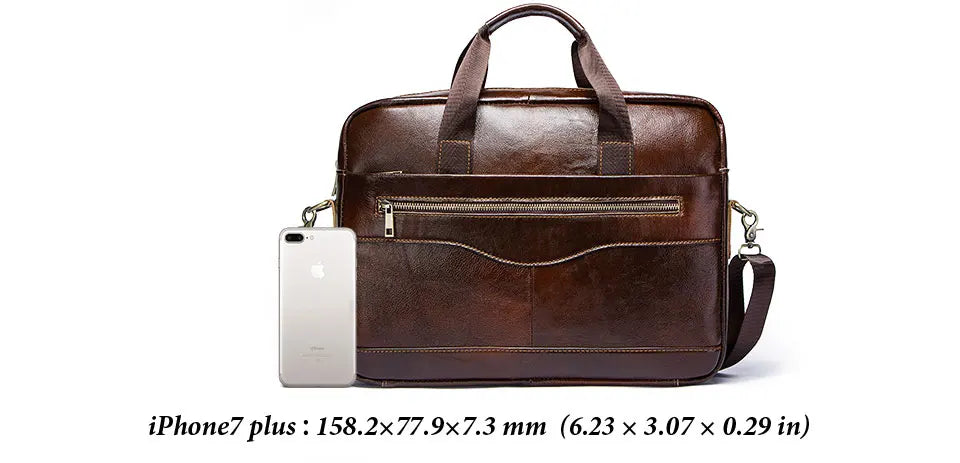 Genuine Leather Laptop Briefcase
