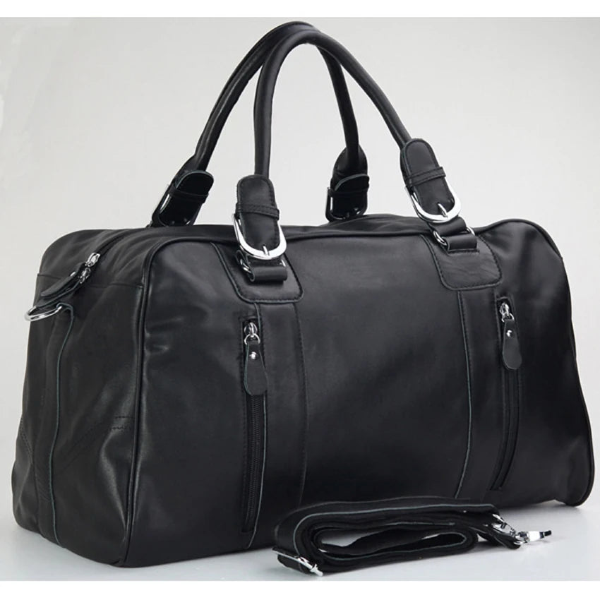 Genuine Leather Travel Duffel Bag