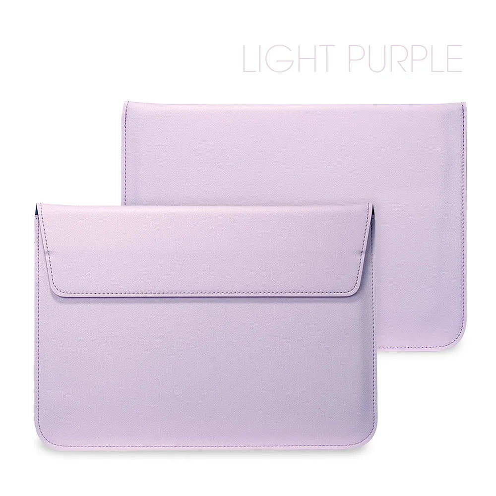 PU Leather MacBook Sleeve 11–15 Inch – Slim Luxury Laptop Cover
