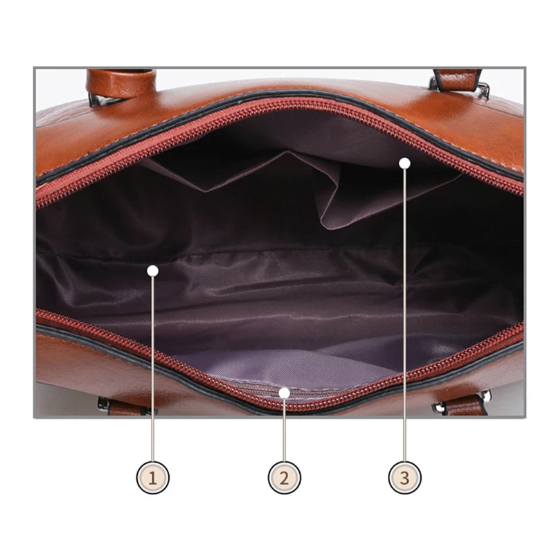 Fashionable Tote Bag – Crocodile Pattern Luxury PU Satchel