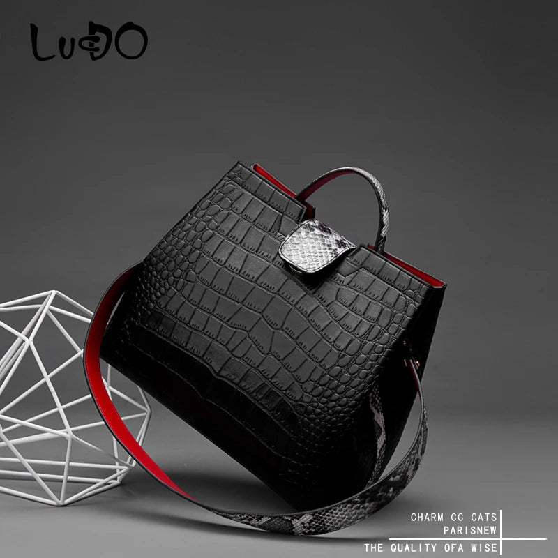 High-Quality PU Leather Large Capacity Tote, Shoulder & Crossbody Bag