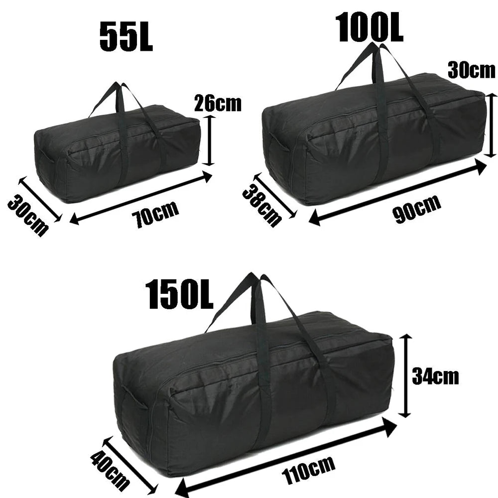 150L, 100L, 55L Large Capacity Waterproof Travel Duffel Bag – Outdoor Fitness Bag