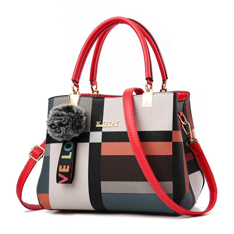 Stylish Top-handle PU Leather Handbag-Multi-purpose Fashion Bag