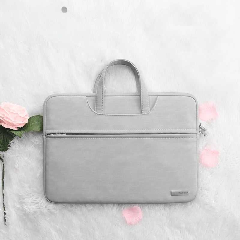 Stylish PU Leather Laptop Handbag with Shoulder Strap (13–15.6 Inch)