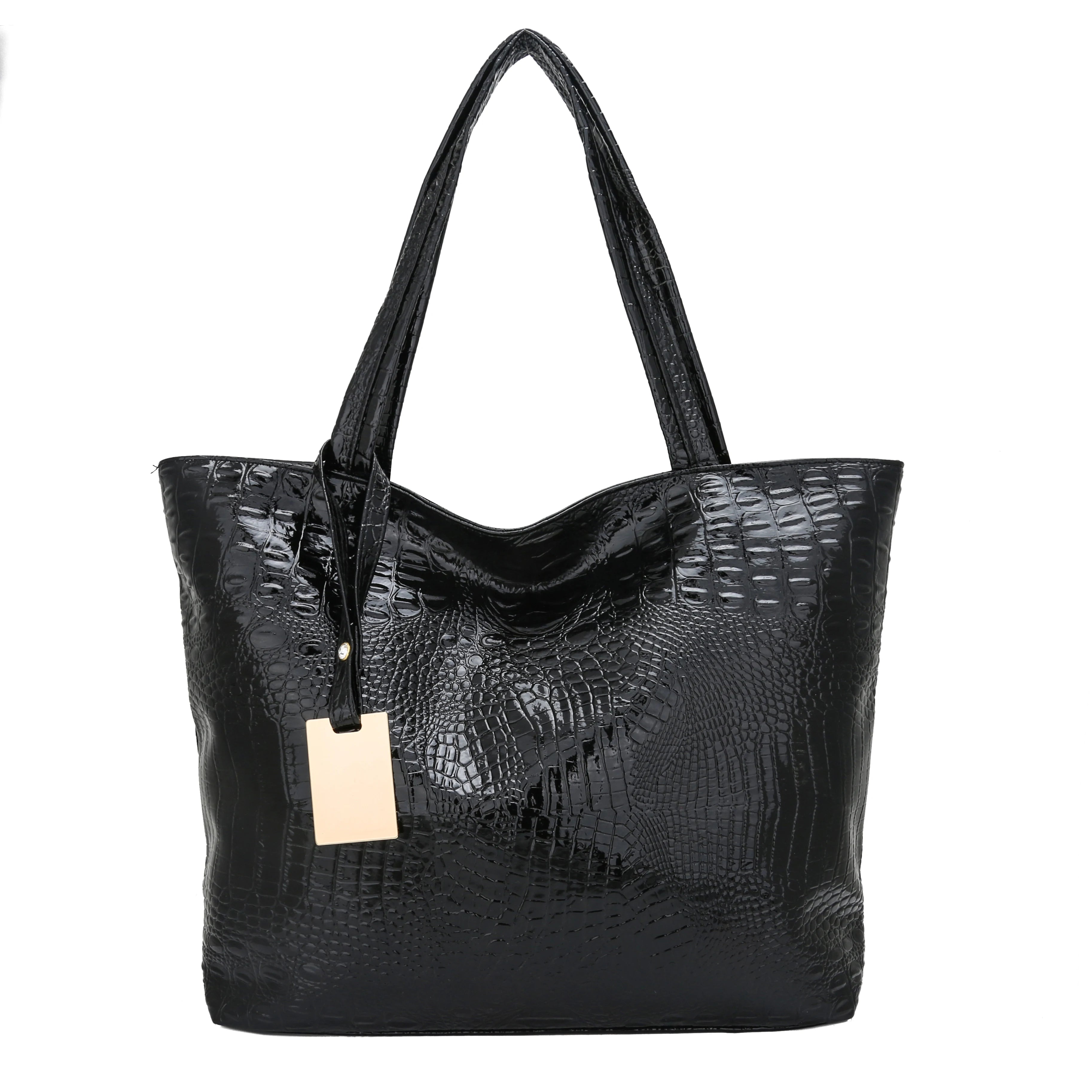 Casual Large Capacity Shoulder Bag – Elegant PU Leather Handbag