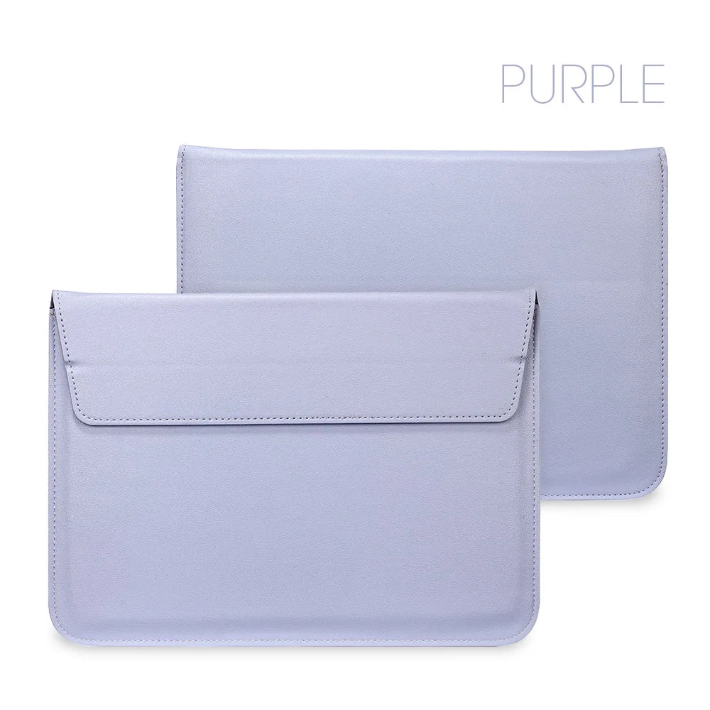 PU Leather MacBook Sleeve 11–15 Inch – Slim Luxury Laptop Cover