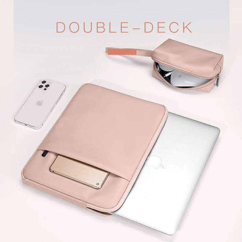 Portable Laptop Sleeve Bag for MacBook Air Pro Retina, Xiaomi, HP, Lenovo, Huawei – 11–15.6 Inch