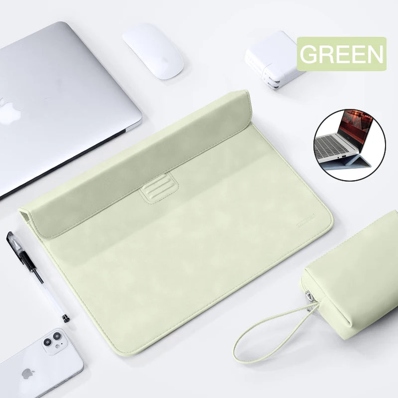 2-in-1 Laptop Sleeve Bag & Stand – Protective Case for MacBook, Dell, ASUS, Huawei