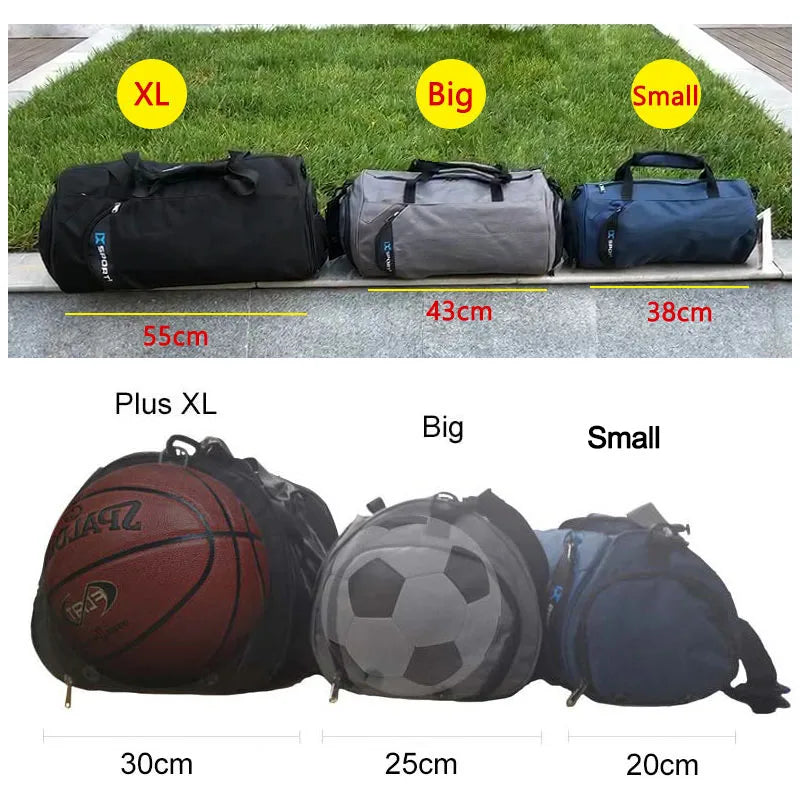 Dry & Wet Gym Bag – Large Capacity Fitness, Yoga & Travel Sports Bag