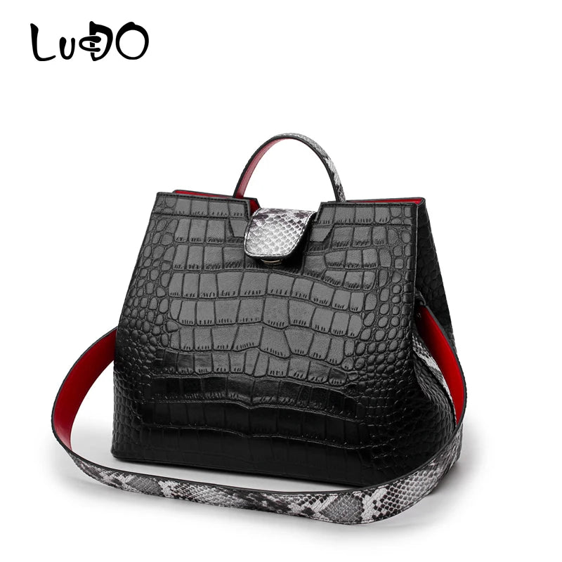 High-Quality PU Leather Large Capacity Tote, Shoulder & Crossbody Bag