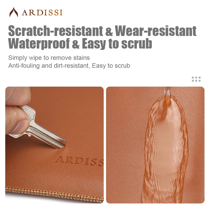 Vegan Leather Laptop Sleeve Case Set for MacBook Air/Pro M1 M2 13–16 Inch & iPad 11–12.9 Inch