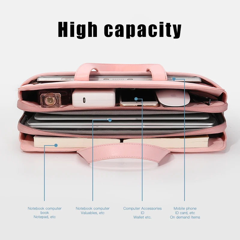 Laptop Sleeve Handbag Case for Lenovo, MacBook Air/Pro M1 M2, Xiaomi, Huawei MateBook, Dell (13.3–15.6 Inch)