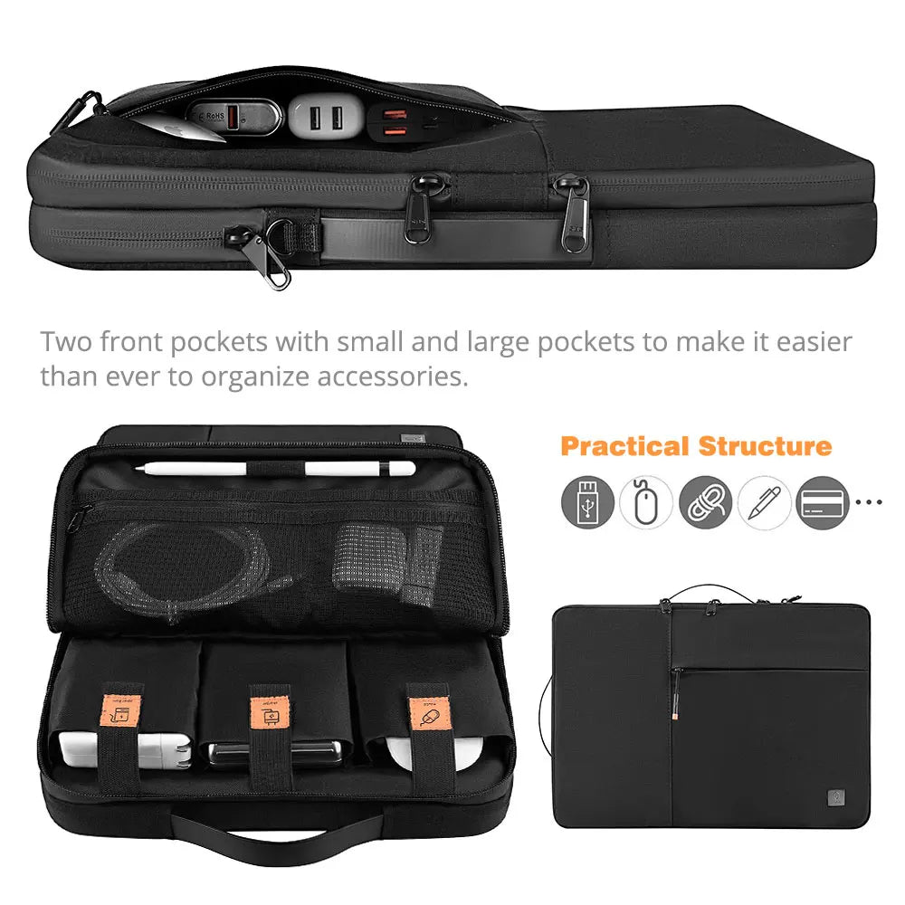 New Portable Laptop Sleeve 13–15.6 Inch-Double Layer Waterproof Laptop Bag