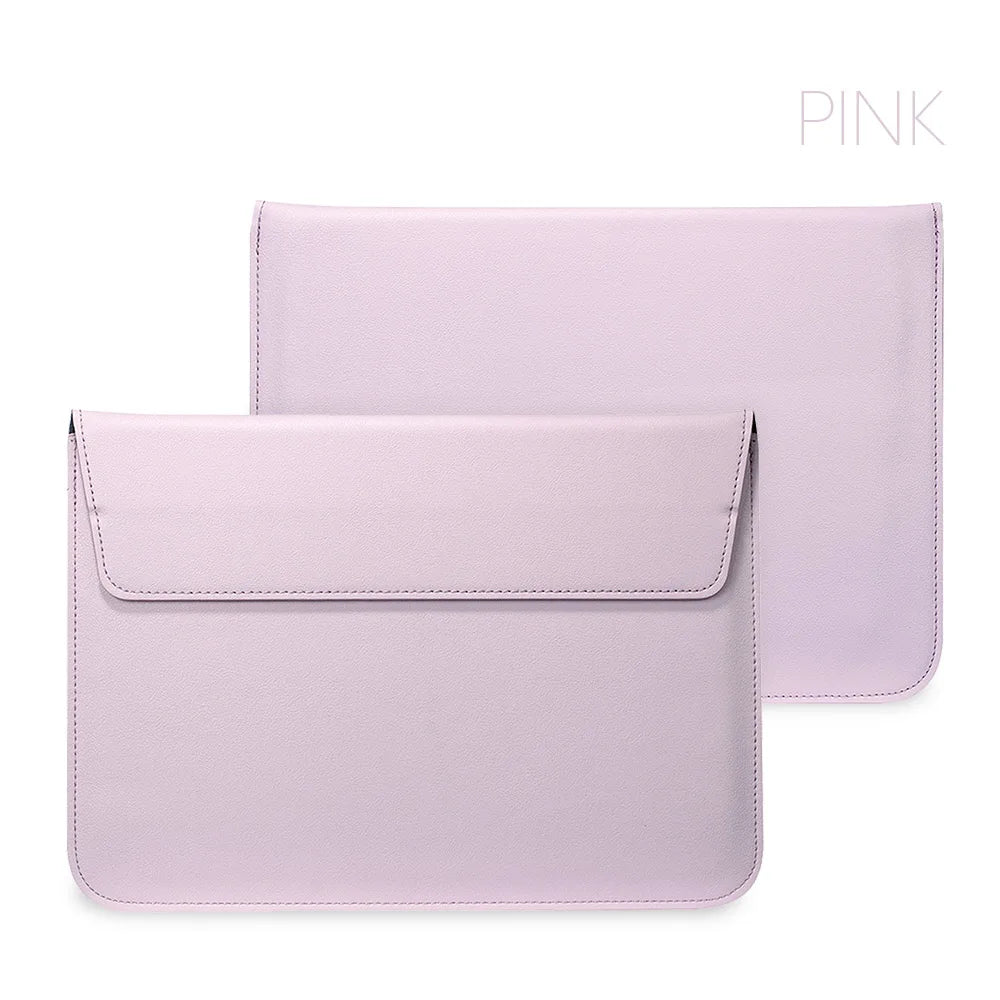 PU Leather MacBook Sleeve 11–15 Inch – Slim Luxury Laptop Cover
