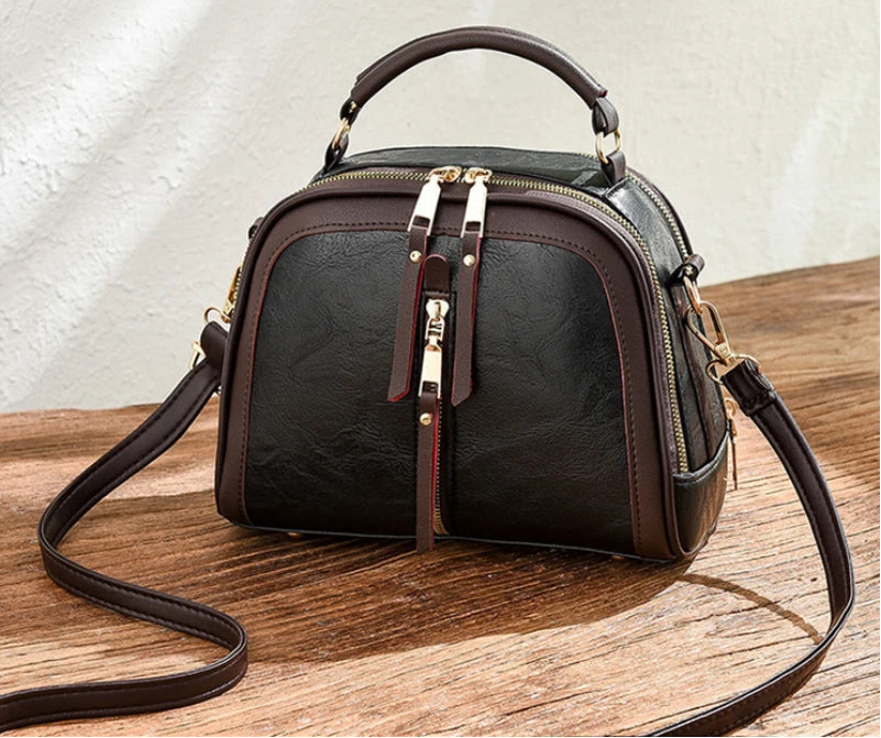 Luxury Alligator Pattern Handbag – Designer PU Leather Shell Bag