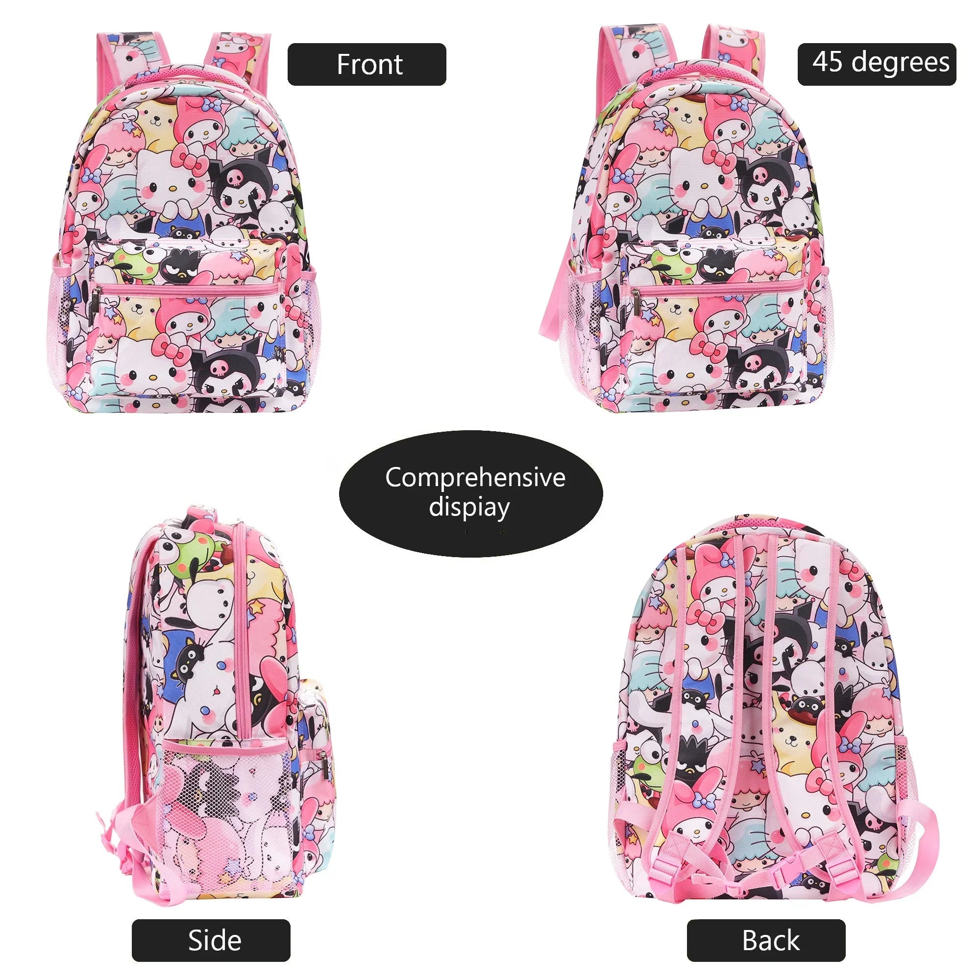 Hello Kitty & Friends Anime Backpack