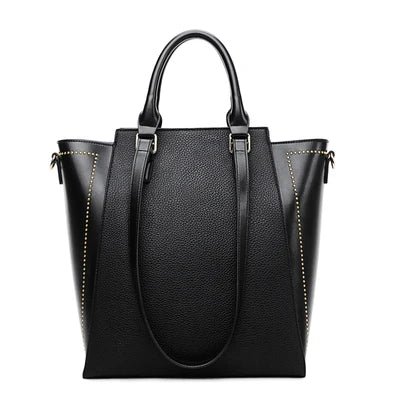 High-Quality PU Leather Large Capacity Tote, Shoulder & Crossbody Bag