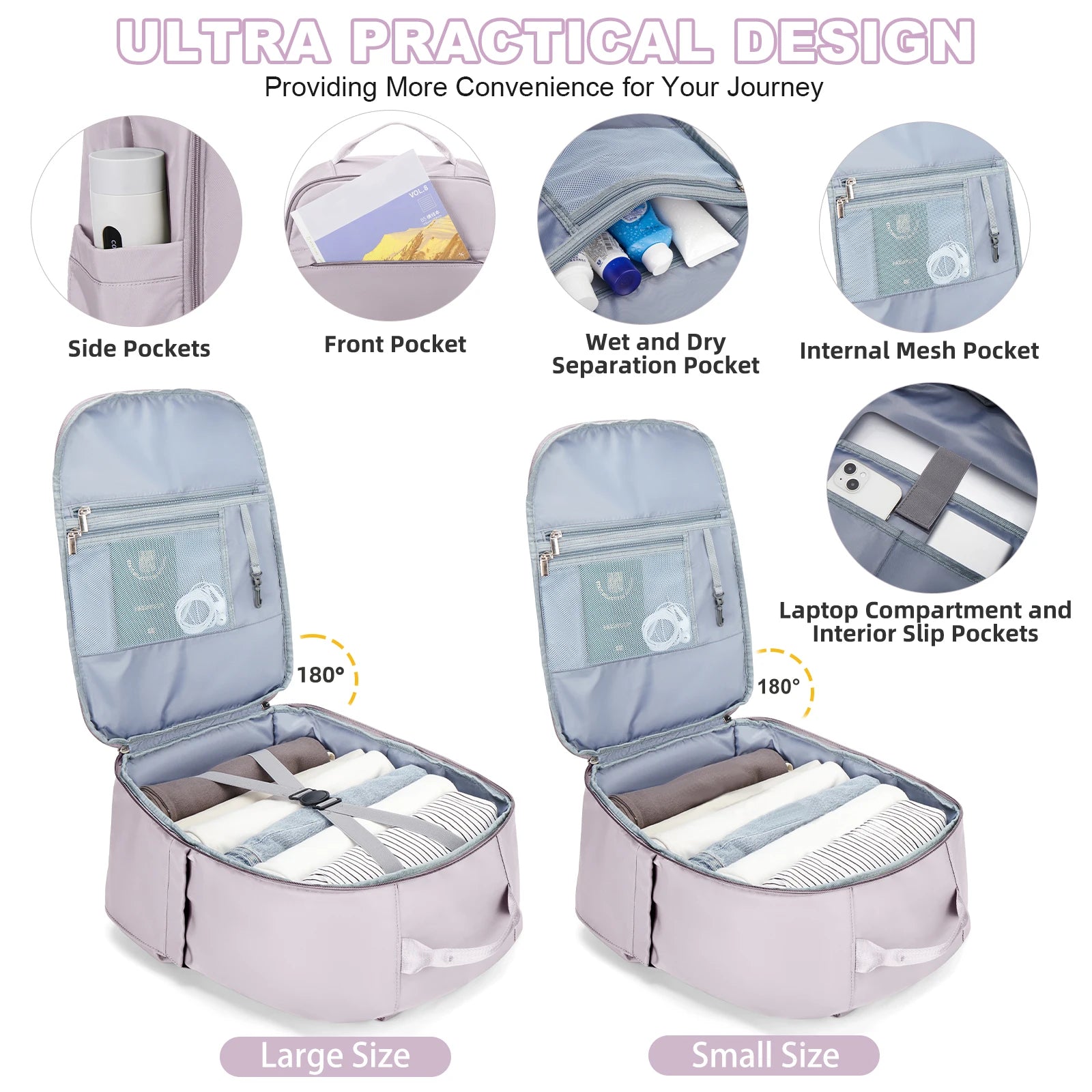 Lightweight Cabin Travel Backpack