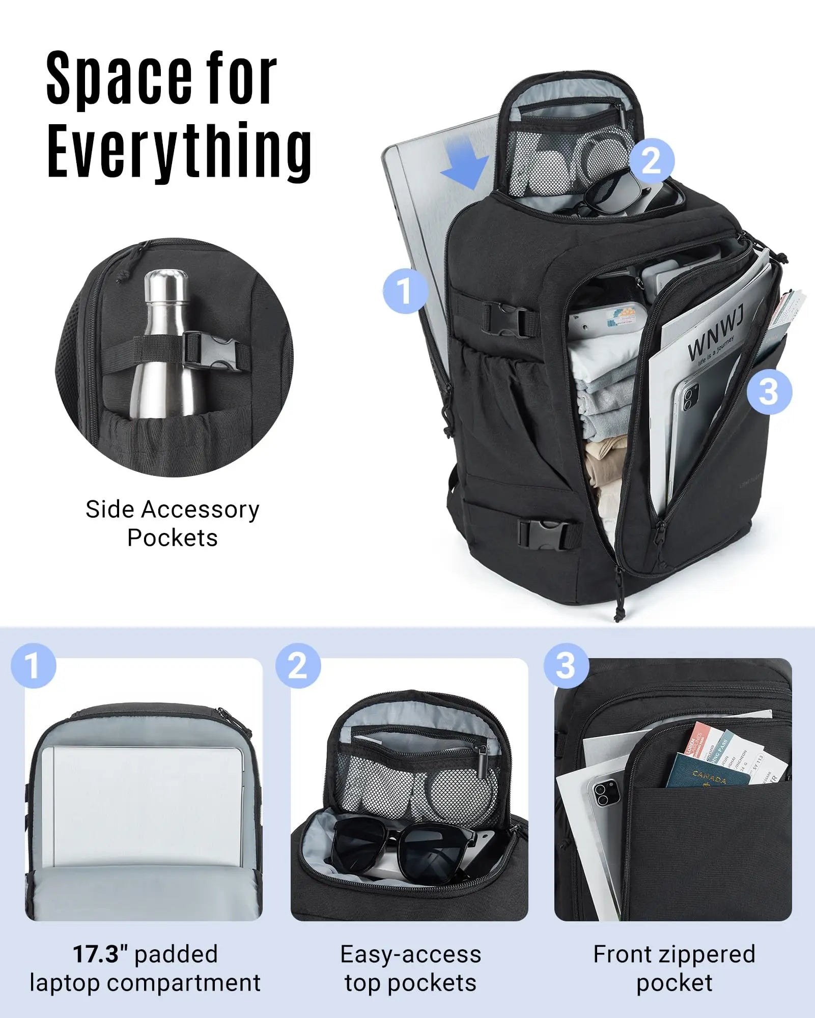 Lightweight Sleek Travel Backpack