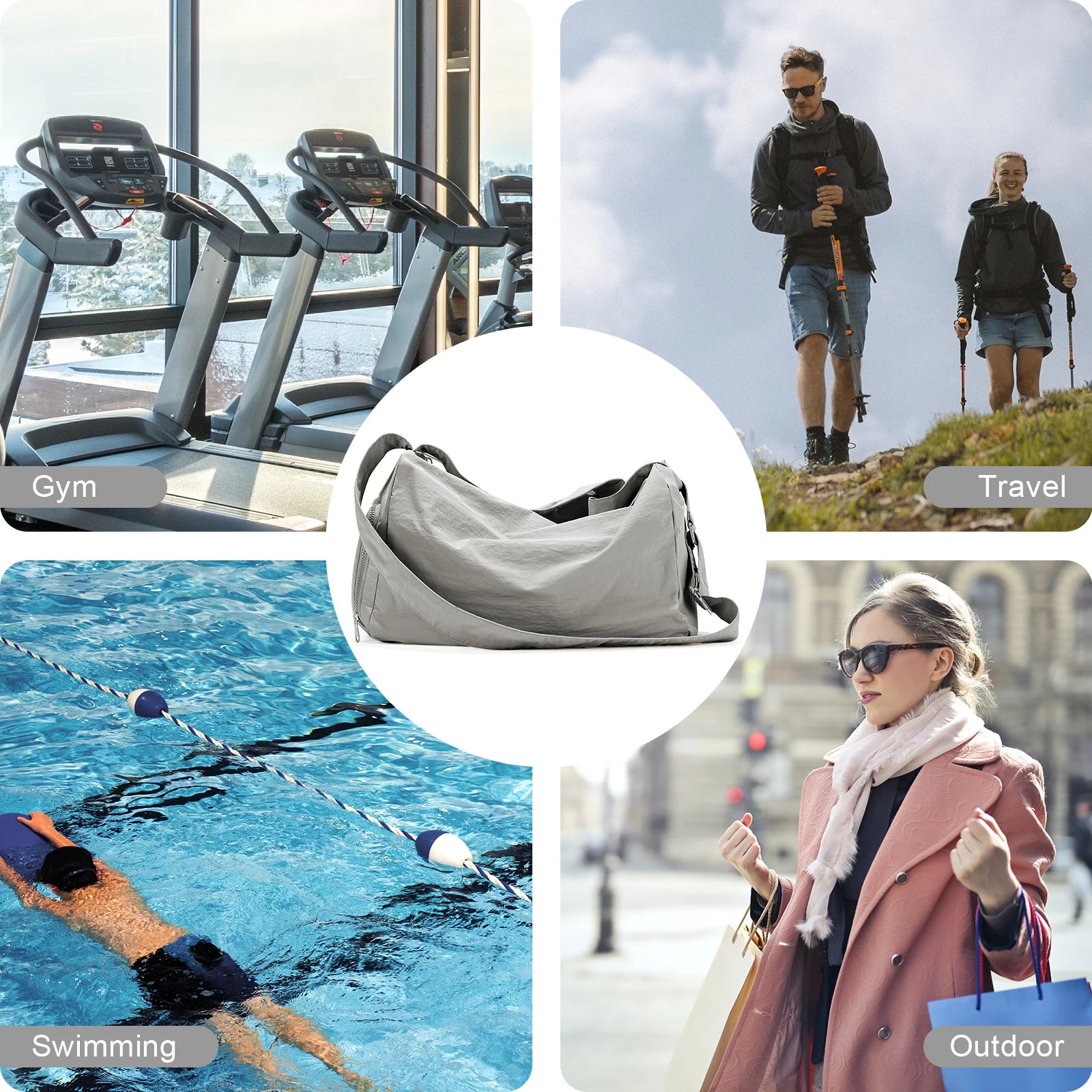 Lightweight Travel & Sports Duffel Bag