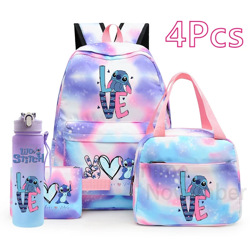 Lilo & Stitch 4PC Backpack Set