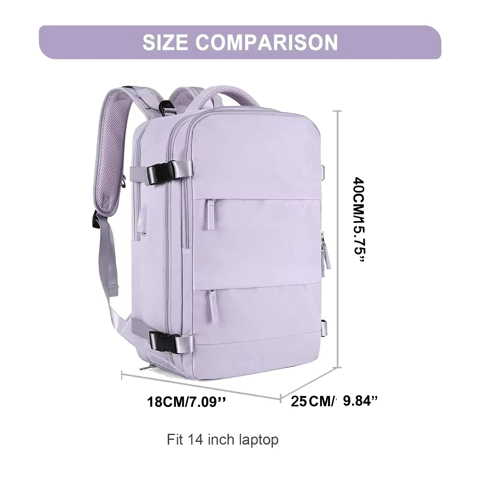 Multifunctional 40x25x20 Travel Backpack
