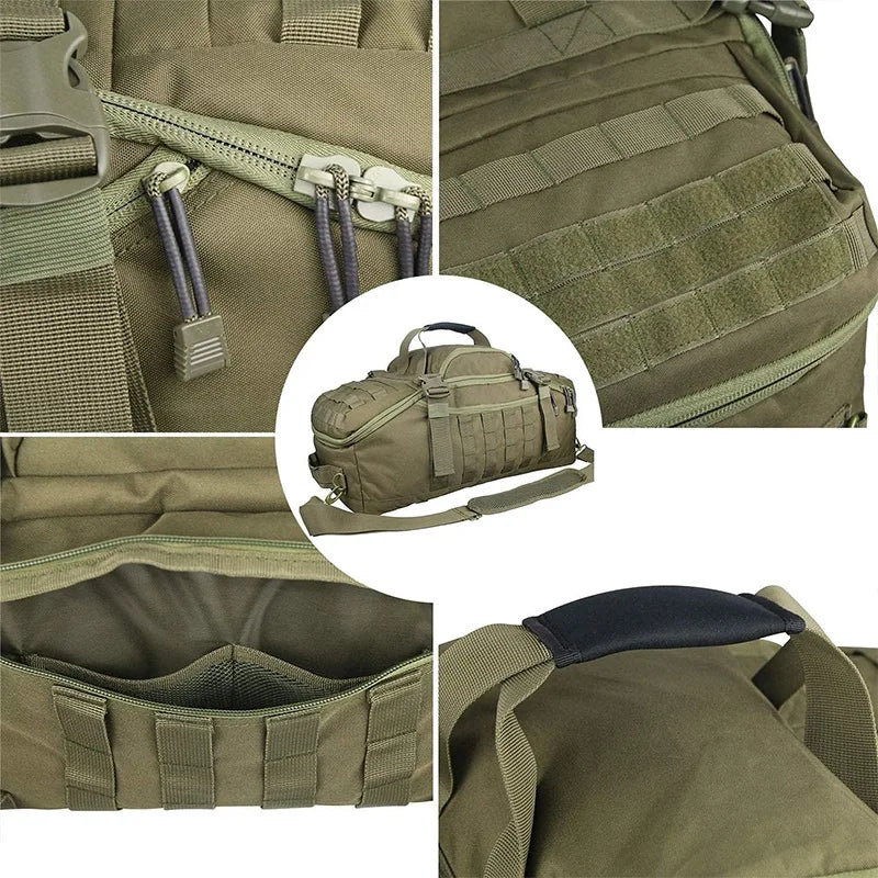 Multifunctional Camouflage Backpack & Travel Duffel Bag