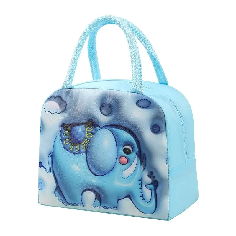 Portable 3D Cartoon Lunch Bag