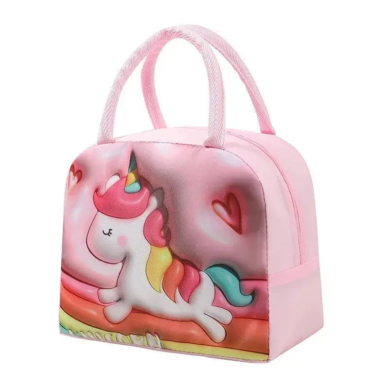 Portable 3D Cartoon Lunch Bag