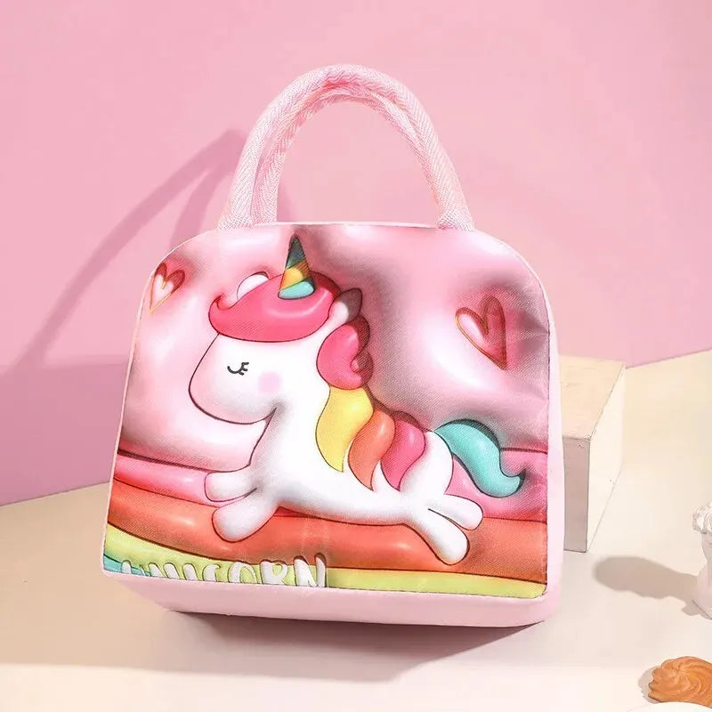 Portable 3D Cartoon Lunch Bag