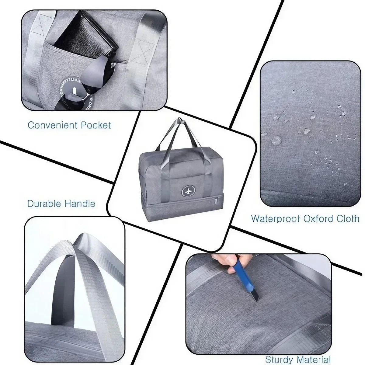 Portable Shoulder Tote Bag