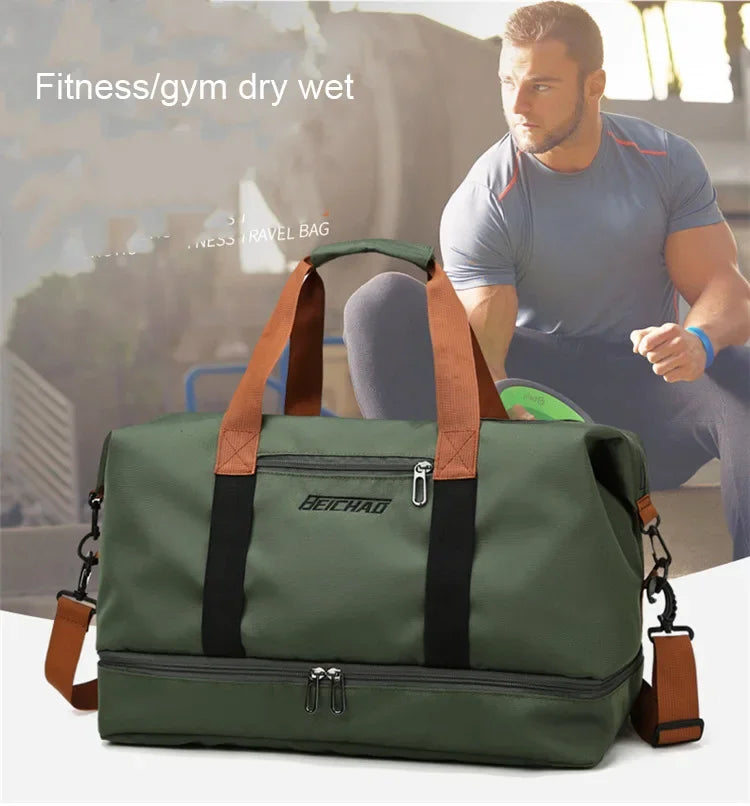 Portable Travel Gym & Fitness Duffle Bag