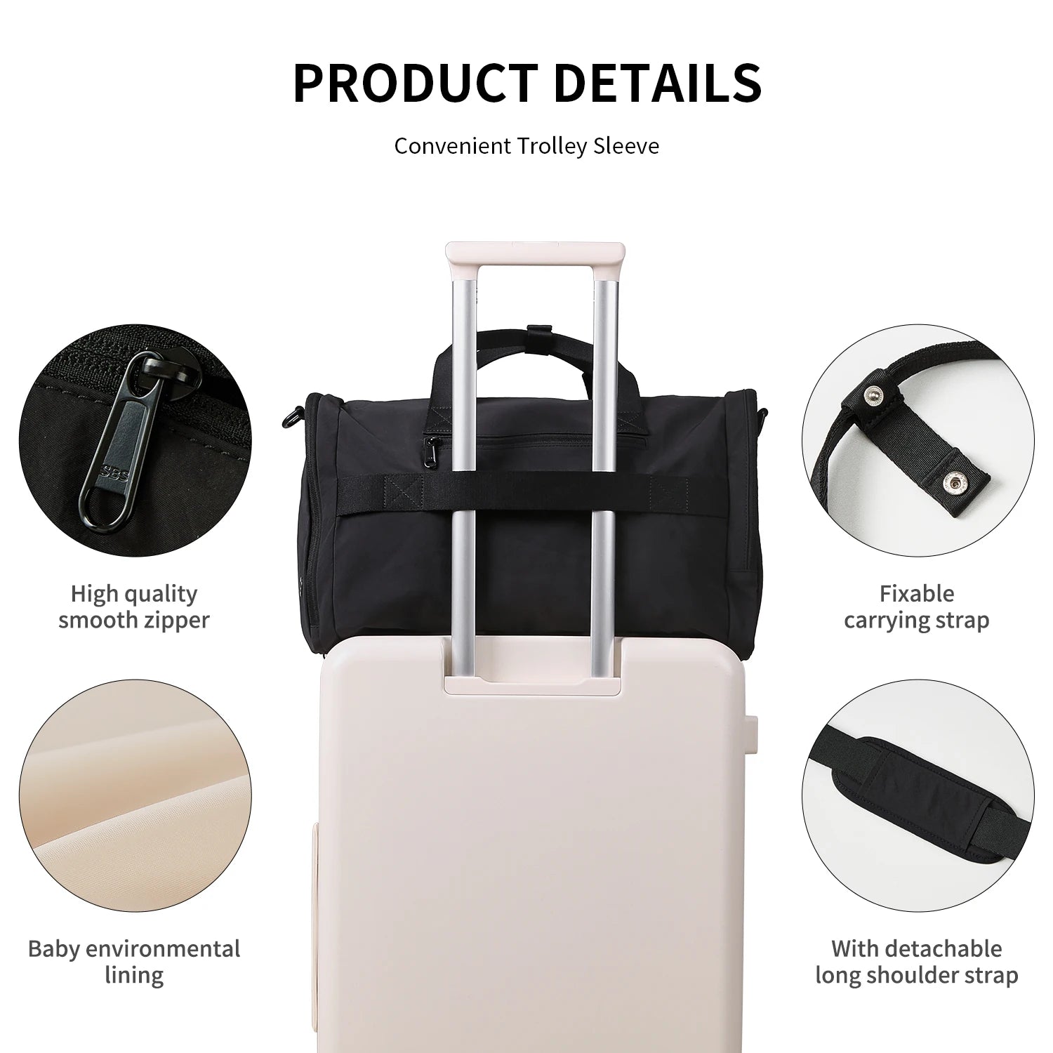 Portable Weekend Travel Duffel Bag