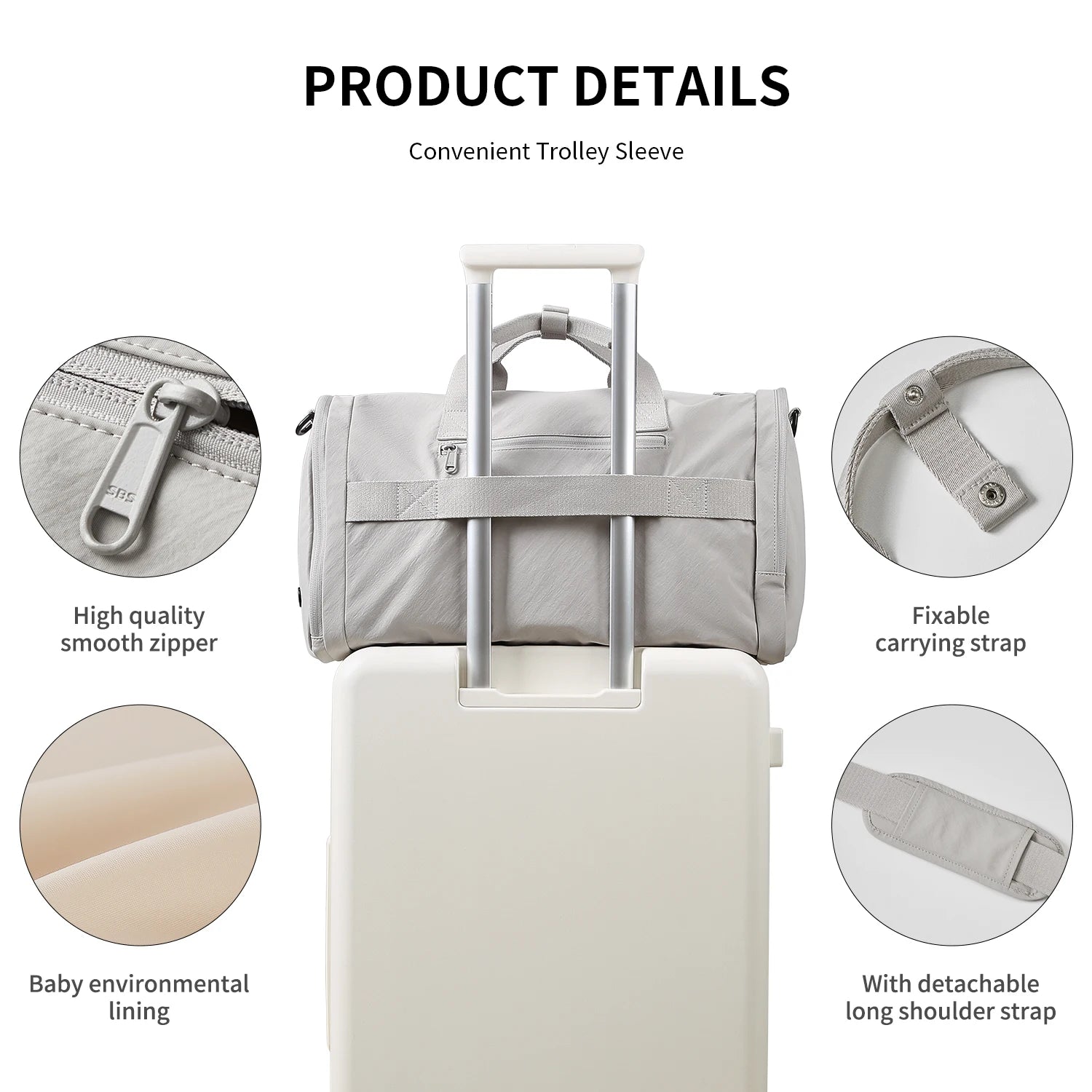 Portable Weekend Travel Duffel Bag