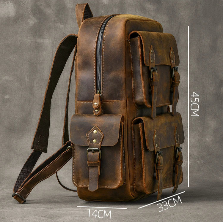 Premium Leather Backpack