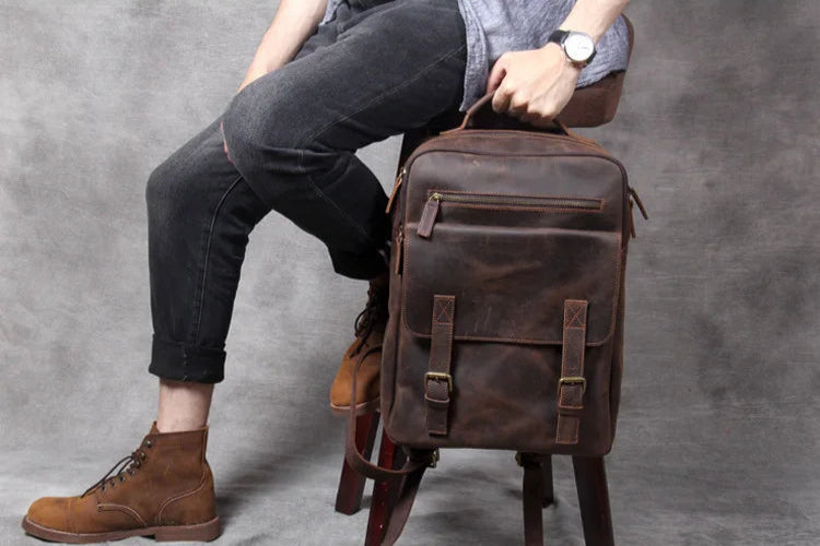 Premium Leather Backpack