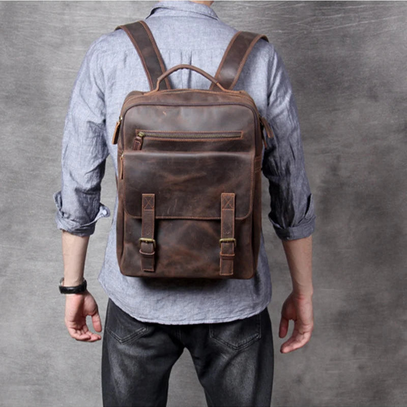 Premium Leather Backpack