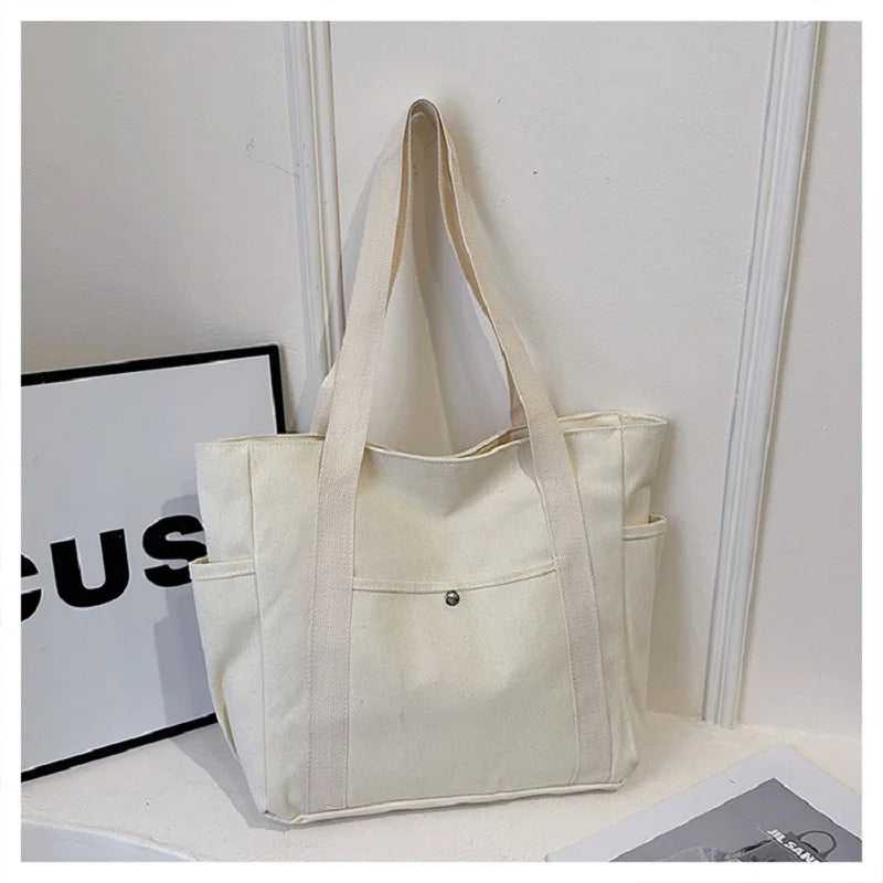 Preppy Style Shoulder Tote Bag